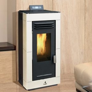 Termosobă pe peleți AGE MICRA 10 – aer cald – bej