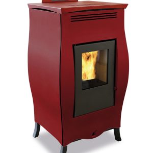 Termosobă pe peleți AGE VANITY 14 – aer cald – bordeaux
