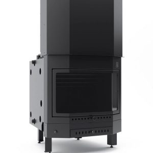 Termosemineu pe lemne MDB SPACE cu apă caldă, 24/34 kW