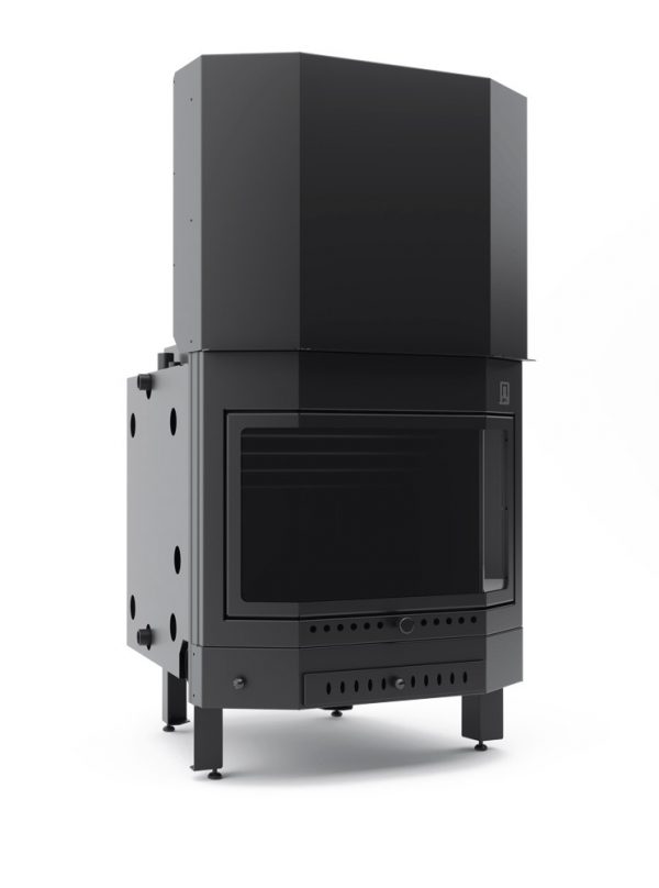 Termosemineu pe lemne MDB SPACE cu apă caldă, 24/34 kW